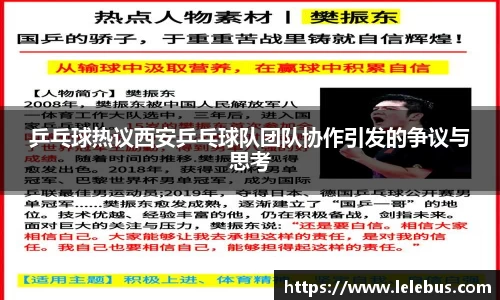 乒乓球热议西安乒乓球队团队协作引发的争议与思考