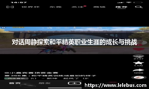 对话周静探索和平精英职业生涯的成长与挑战